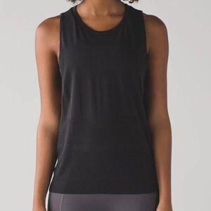 Lululemon Athletica Black Swiftly Breeze Mesh Tank Top
